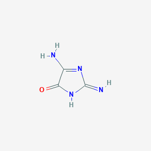 molecular formula C3H4N4O B14818661 5-Amino-2-iminoimidazol-4-one 