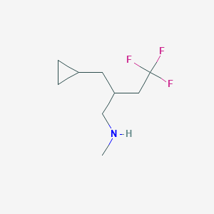 2-(cyclopropylmethyl)-4,4,4-trifluoro-N-methylbutan-1-amine