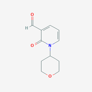 2-oxo-1-(tetrahydro-2H-pyran-4-yl)-1,2-dihydropyridine-3-carbaldehyde