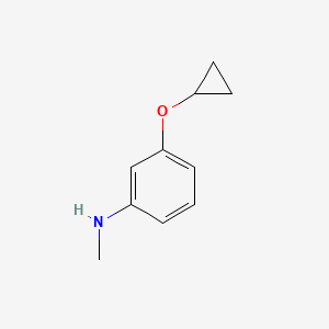 molecular formula C10H13NO B14818798 3-Cyclopropoxy-N-methylaniline 