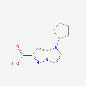 1-cyclopentyl-1H-imidazo[1,2-b]pyrazole-6-carboxylic acid