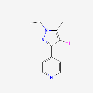 4-(1-ethyl-4-iodo-5-methyl-1H-pyrazol-3-yl)pyridine