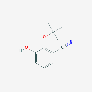 molecular formula C11H13NO2 B14818835 2-(Tert-butoxy)-3-hydroxybenzonitrile 