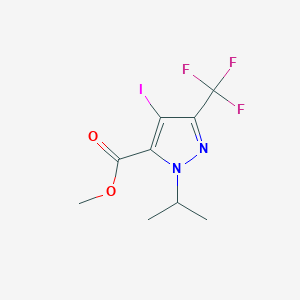 molecular formula C9H10F3IN2O2 B1481891 methyl 4-iodo-1-isopropyl-3-(trifluoromethyl)-1H-pyrazole-5-carboxylate CAS No. 2098132-20-6