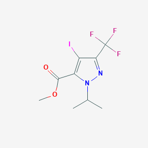 methyl 4-iodo-1-isopropyl-3-(trifluoromethyl)-1H-pyrazole-5-carboxylate