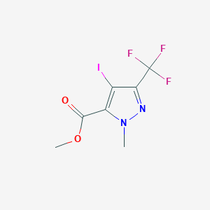 methyl 4-iodo-1-methyl-3-(trifluoromethyl)-1H-pyrazole-5-carboxylate