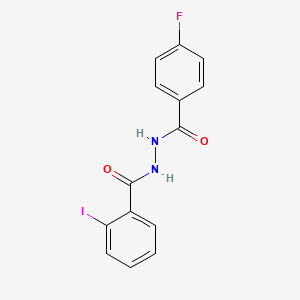 molecular formula C14H10FIN2O2 B14819170 N'-[(4-fluorophenyl)carbonyl]-2-iodobenzohydrazide 