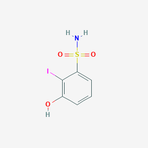 molecular formula C6H6INO3S B14819288 3-Hydroxy-2-iodobenzenesulfonamide 
