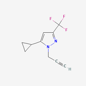 5-cyclopropyl-1-(prop-2-yn-1-yl)-3-(trifluoromethyl)-1H-pyrazole