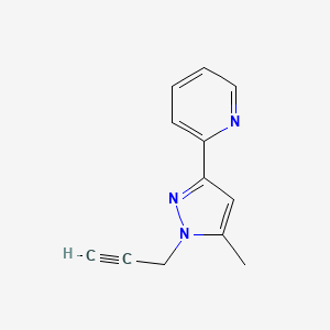 2-(5-methyl-1-(prop-2-yn-1-yl)-1H-pyrazol-3-yl)pyridine