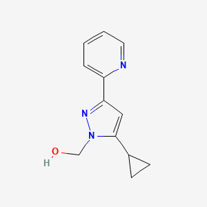 (5-cyclopropyl-3-(pyridin-2-yl)-1H-pyrazol-1-yl)methanol
