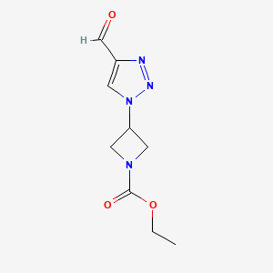 ethyl 3-(4-formyl-1H-1,2,3-triazol-1-yl)azetidine-1-carboxylate
