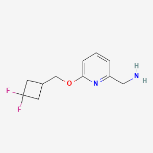 molecular formula C11H14F2N2O B1481954 (6-((3,3-Difluorocyclobutyl)methoxy)pyridin-2-yl)methanamine CAS No. 2098112-65-1