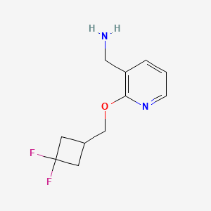 molecular formula C11H14F2N2O B1481955 (2-((3,3-Difluorocyclobutyl)methoxy)pyridin-3-yl)methanamine CAS No. 2098069-86-2