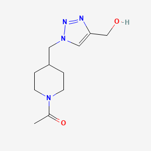 1-(4-((4-(hydroxymethyl)-1H-1,2,3-triazol-1-yl)methyl)piperidin-1-yl)ethan-1-one