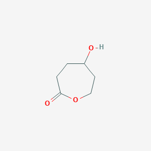 molecular formula C6H10O3 B14819564 5-Hydroxyoxepan-2-one 