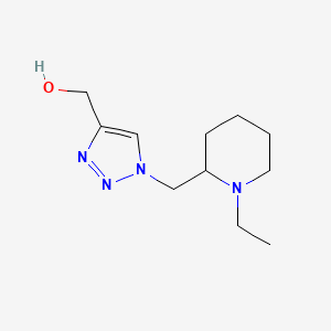 molecular formula C11H20N4O B1481959 (1-((1-ethylpiperidin-2-yl)methyl)-1H-1,2,3-triazol-4-yl)methanol CAS No. 2098120-50-2