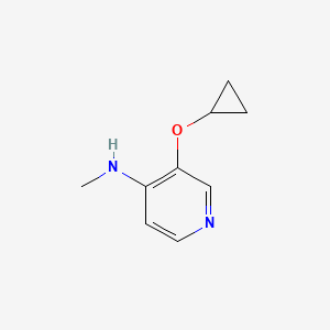 molecular formula C9H12N2O B14819652 3-Cyclopropoxy-N-methylpyridin-4-amine 
