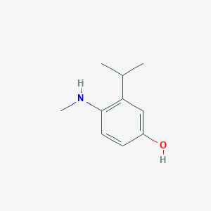 molecular formula C10H15NO B14819676 3-Isopropyl-4-(methylamino)phenol 