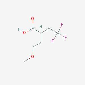 molecular formula C7H11F3O3 B1481968 4,4,4-Trifluoro-2-(2-methoxyethyl)butanoic acid CAS No. 2098129-21-4