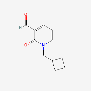 1-(Cyclobutylmethyl)-2-oxo-1,2-dihydropyridine-3-carbaldehyde