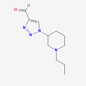 1-(1-propylpiperidin-3-yl)-1H-1,2,3-triazole-4-carbaldehyde