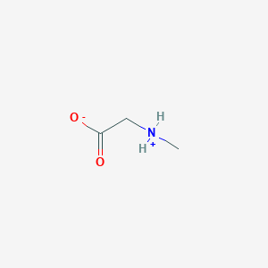 2-(Methylazaniumyl)acetate