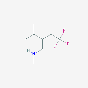 molecular formula C8H16F3N B1481981 4,4,4-trifluoro-2-isopropyl-N-methylbutan-1-amine CAS No. 1995358-83-2