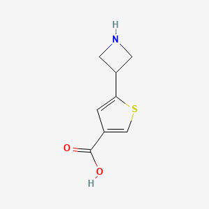 molecular formula C8H9NO2S B1481983 5-(氮杂环丁-3-基)噻吩-3-羧酸 CAS No. 2097964-44-6