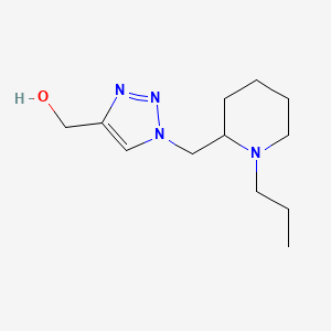 molecular formula C12H22N4O B1481986 (1-((1-propylpiperidin-2-yl)methyl)-1H-1,2,3-triazol-4-yl)methanol CAS No. 2097964-76-4