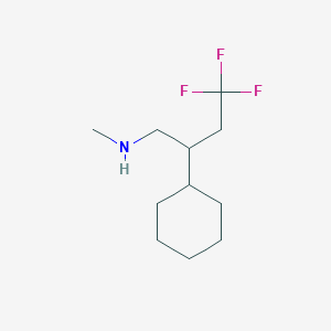 2-cyclohexyl-4,4,4-trifluoro-N-methylbutan-1-amine