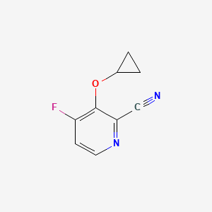 molecular formula C9H7FN2O B14819920 3-Cyclopropoxy-4-fluoropicolinonitrile 