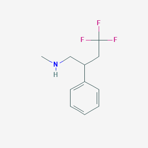 molecular formula C11H14F3N B1481993 4,4,4-trifluoro-N-methyl-2-phenylbutan-1-amine CAS No. 2018706-49-3