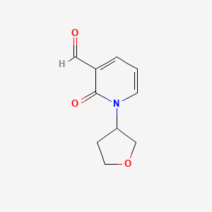 molecular formula C10H11NO3 B1481994 2-Oxo-1-(tetrahydrofuran-3-yl)-1,2-dihydropyridine-3-carbaldehyde CAS No. 2092561-61-8