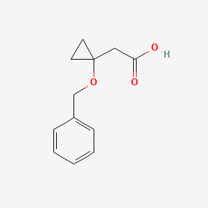 molecular formula C12H14O3 B1481998 2-(1-(Benzyloxy)cyclopropyl)acetic acid CAS No. 1934391-95-3