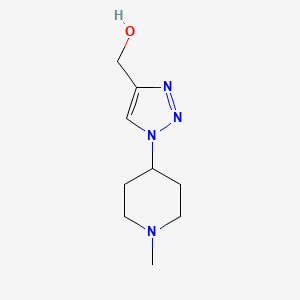 molecular formula C9H16N4O B1481999 (1-(1-methylpiperidin-4-yl)-1H-1,2,3-triazol-4-yl)methanol CAS No. 2098016-55-6