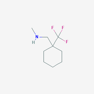 molecular formula C9H16F3N B1482003 N-methyl-1-(1-(trifluoromethyl)cyclohexyl)methanamine CAS No. 2092491-64-8