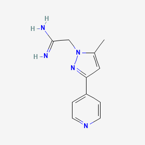 2-(5-methyl-3-(pyridin-4-yl)-1H-pyrazol-1-yl)acetimidamide