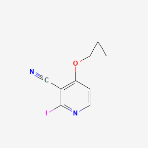molecular formula C9H7IN2O B14820100 4-Cyclopropoxy-2-iodonicotinonitrile 