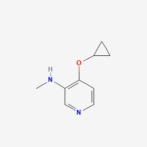 molecular formula C9H12N2O B14820112 4-Cyclopropoxy-N-methylpyridin-3-amine 