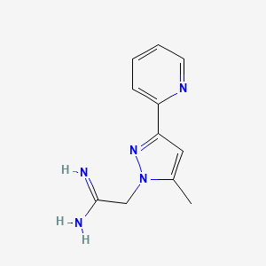 2-(5-methyl-3-(pyridin-2-yl)-1H-pyrazol-1-yl)acetimidamide