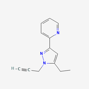2-(5-ethyl-1-(prop-2-yn-1-yl)-1H-pyrazol-3-yl)pyridine