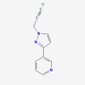 molecular formula C11H9N3 B1482038 3-(1-(prop-2-yn-1-yl)-1H-pyrazol-3-yl)pyridine CAS No. 2097985-79-8