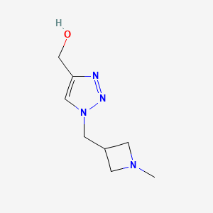 molecular formula C8H14N4O B1482050 (1-((1-methylazetidin-3-yl)methyl)-1H-1,2,3-triazol-4-yl)methanol CAS No. 2090592-11-1