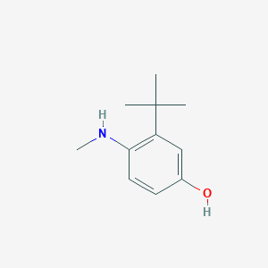 molecular formula C11H17NO B14820589 3-Tert-butyl-4-(methylamino)phenol 
