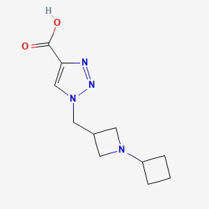 molecular formula C11H16N4O2 B1482059 1-((1-cyclobutylazetidin-3-yl)methyl)-1H-1,2,3-triazole-4-carboxylic acid CAS No. 2098123-17-0
