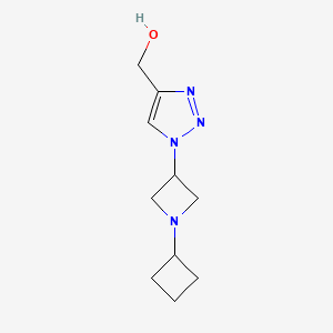 B1482065 (1-(1-cyclobutylazetidin-3-yl)-1H-1,2,3-triazol-4-yl)methanol CAS No. 2098133-32-3