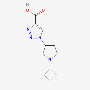 molecular formula C11H16N4O2 B1482067 1-(1-cyclobutylpyrrolidin-3-yl)-1H-1,2,3-triazole-4-carboxylic acid CAS No. 2098120-31-9