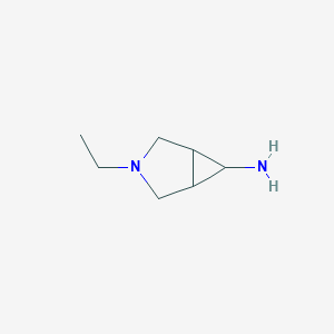 molecular formula C7H14N2 B14820683 3-Ethyl-3-azabicyclo[3.1.0]hexan-6-amine 