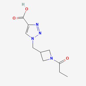 1-((1-propionylazetidin-3-yl)methyl)-1H-1,2,3-triazole-4-carboxylic acid